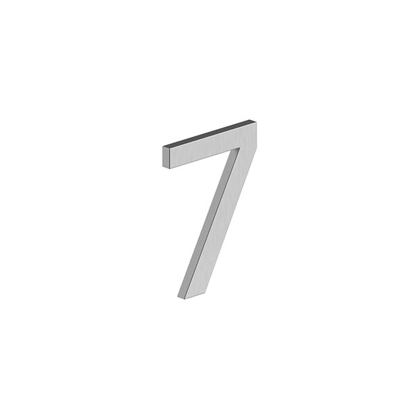 4 NUMBER 7, E SERIES W/ RISERS, STAINLESS STEEL in Brushed Stainless